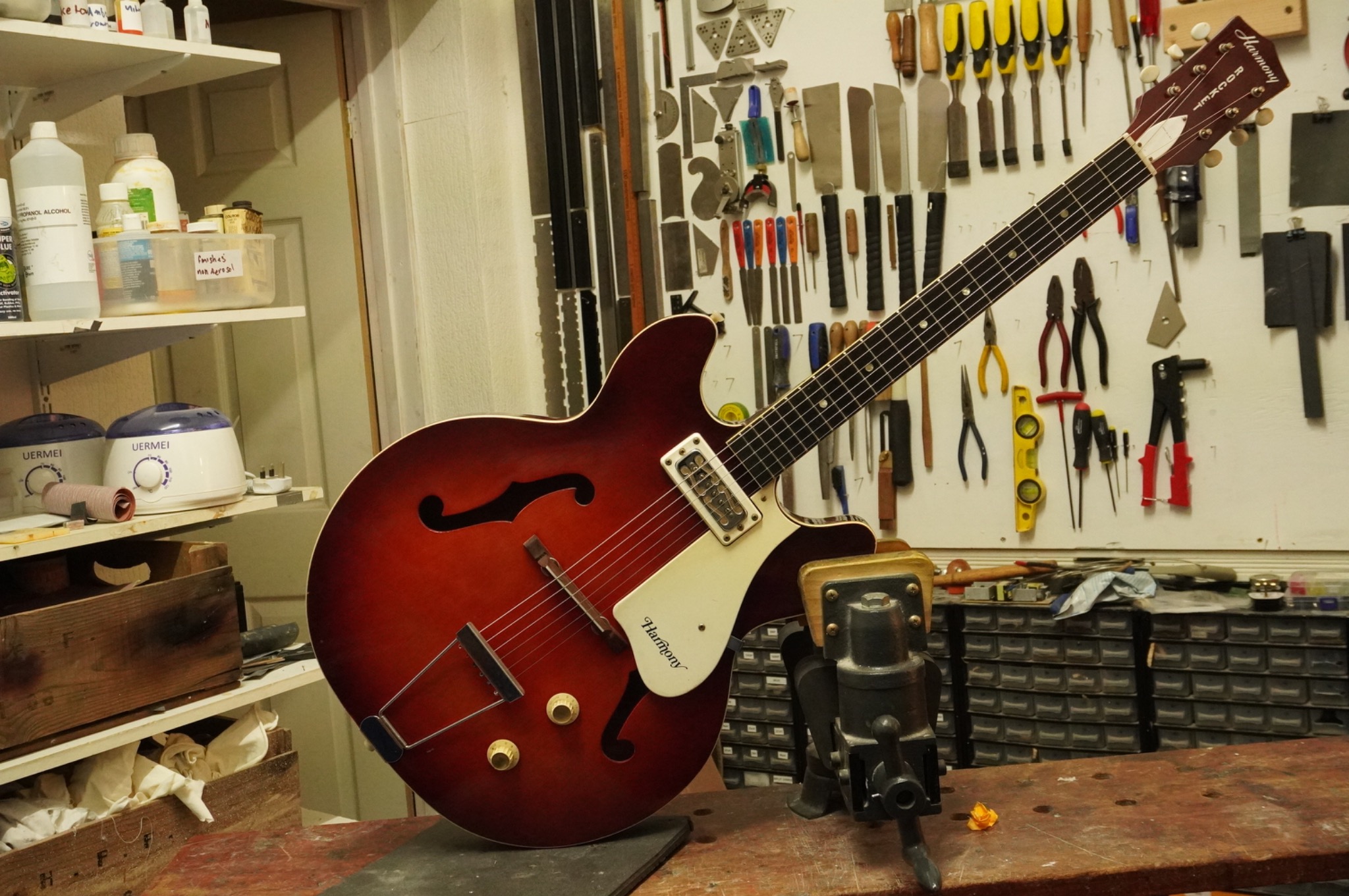 Sunburst Harmony Rocket in the workshop